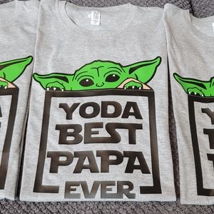 Custom Yoda Father's Day Shirt